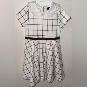 Janie and Jack Girls Flare Checkered Dress